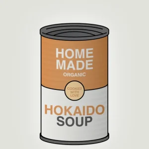 plakat: dåse med hokaido soup - painters white 60
