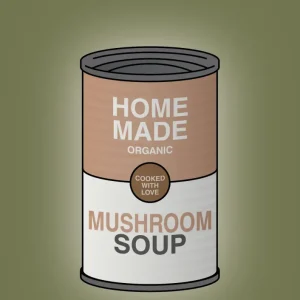 plakat: dåse med mushroom soup - secret meadow 60