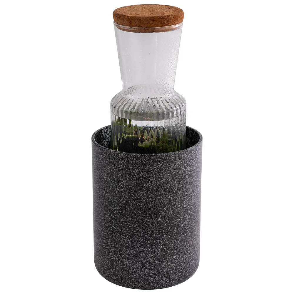 (6 stk.) Dressingskål og flaskekøler - FROSTFIRE - Aluminium - 1,4 Liter - Ø 115 mm - Charcoal