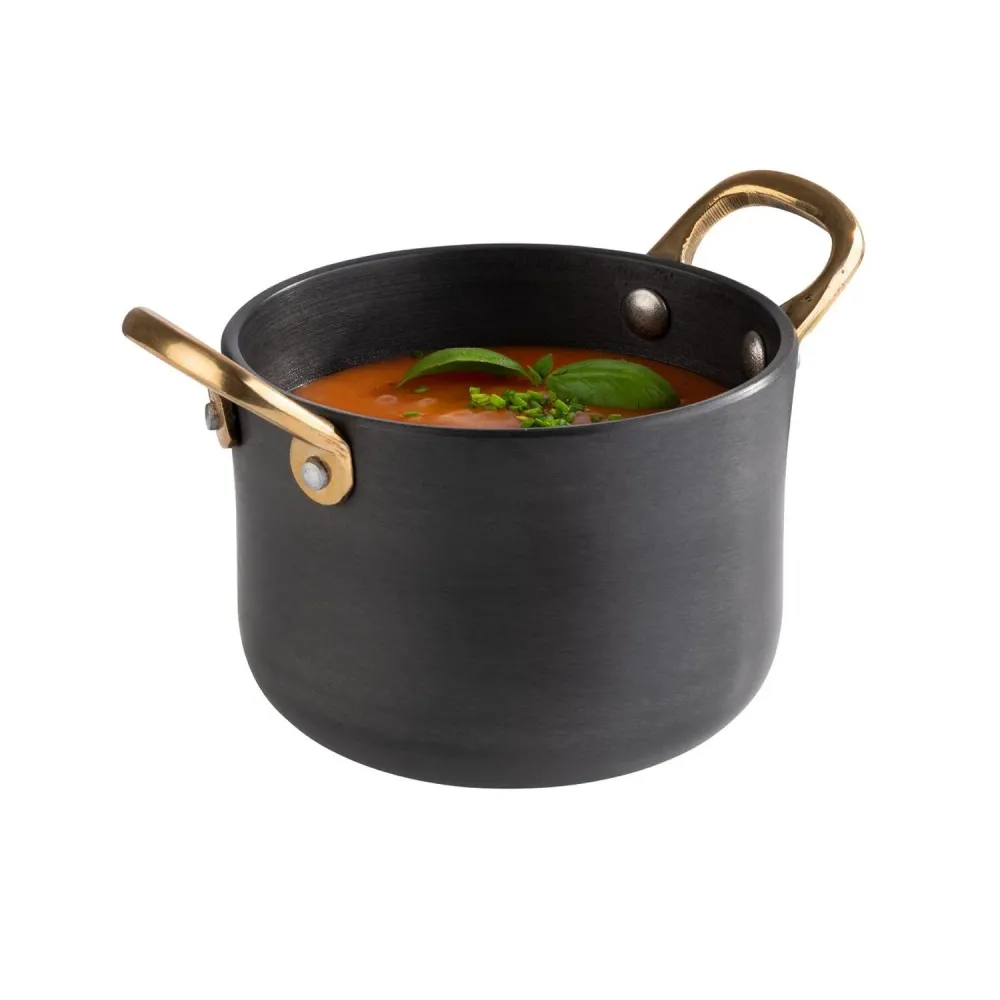 (6 stk.) Serveringsfad - CASTORO - Aluminium - 0,6 Liter - Ø 115mm - Grå