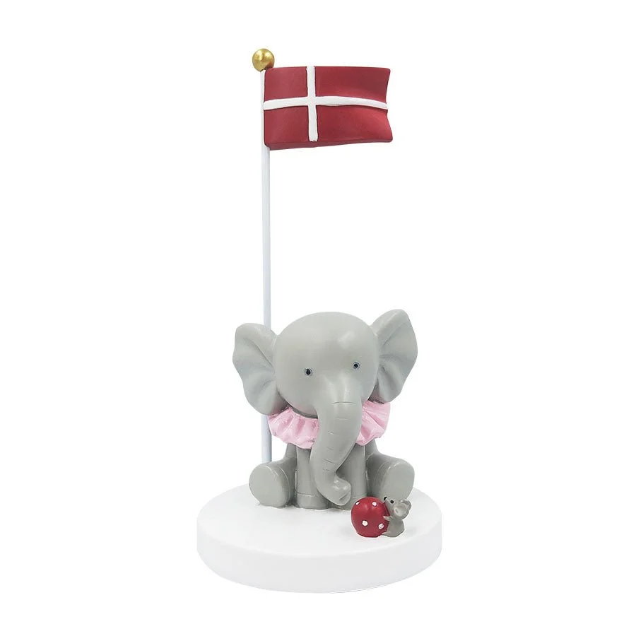 Kids Friis Bordflag, Elefant Med Mus Og Bold