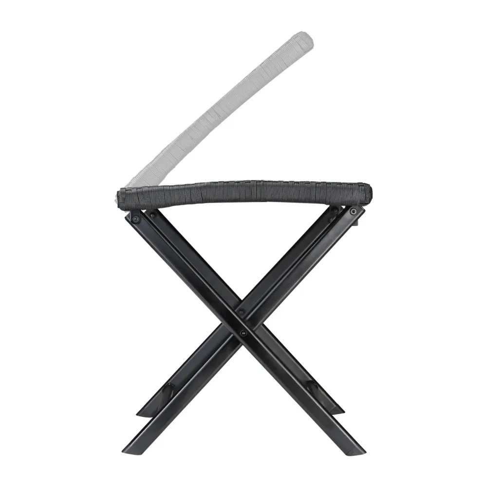 Foldestol af polyrattan Rom 3i1 charcoal