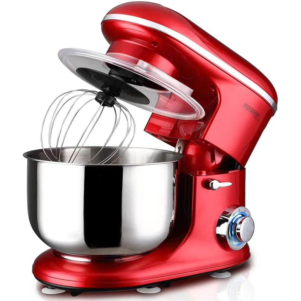 Foodprocessor, 7 hastigheder, røreskål, rød Smoothies & Shakes