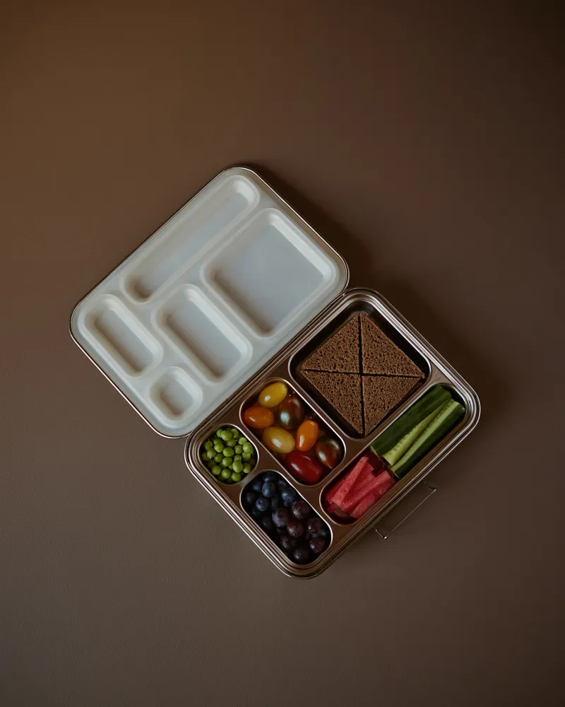 Haps Nordic - madkasse - haps box med 5 rum - alloy