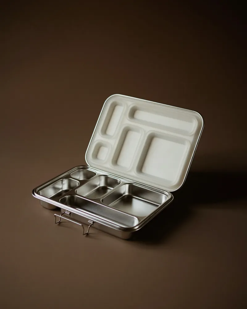 Haps Nordic - madkasse - haps box med 5 rum - alloy