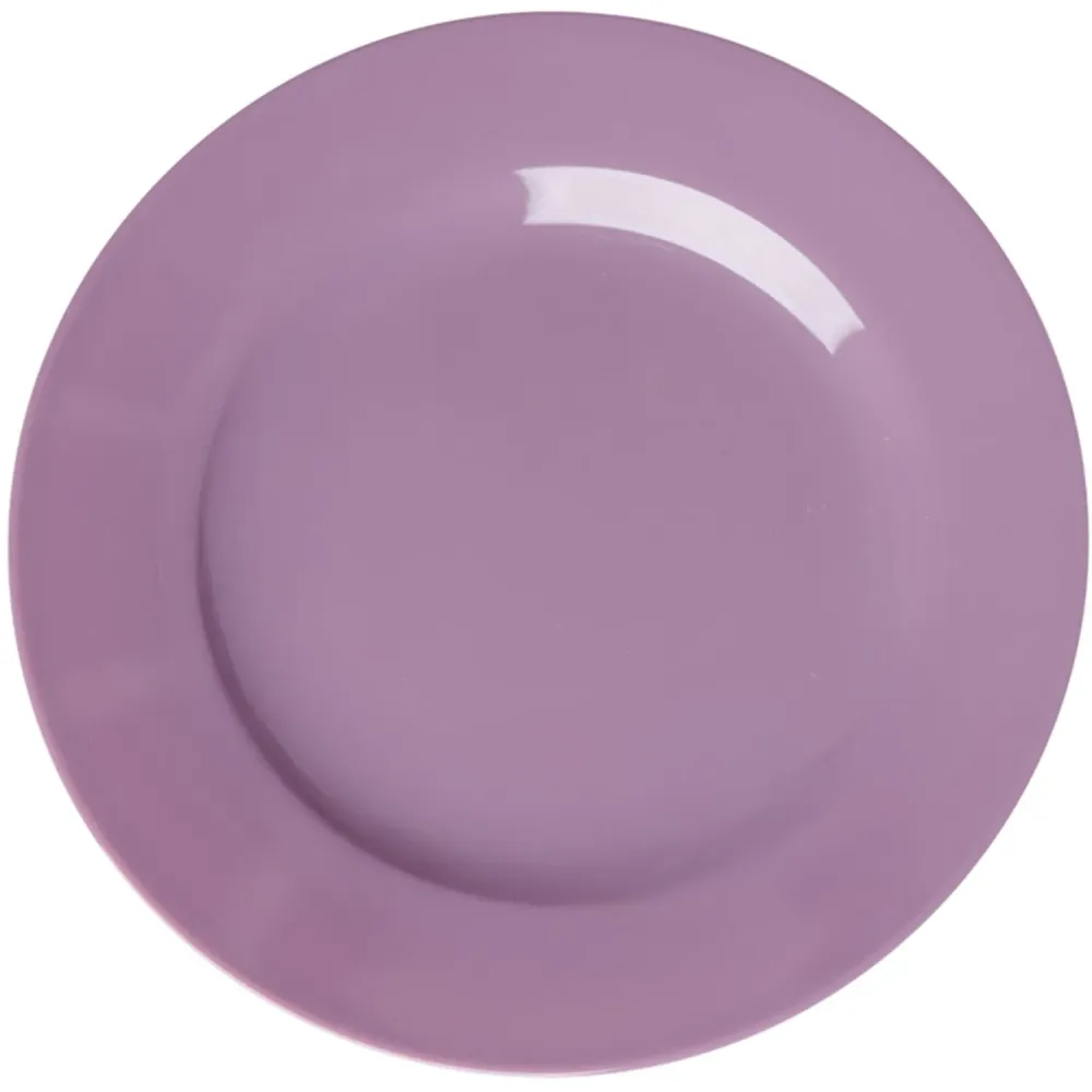 Rice Melamin Round Side Plates Asst. Glory Days Colors - 6 Pak