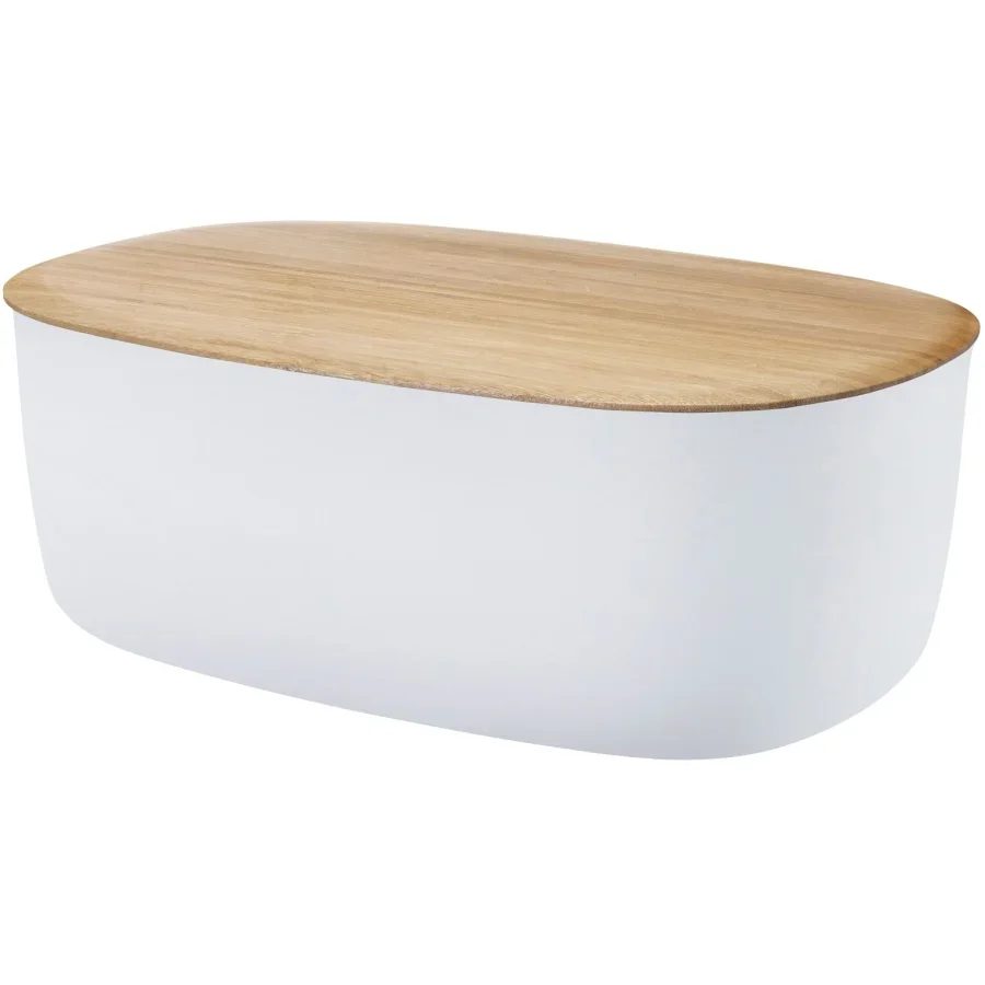 RIGTIG BRØDBOX IVORY M/BAMBUSLÅG