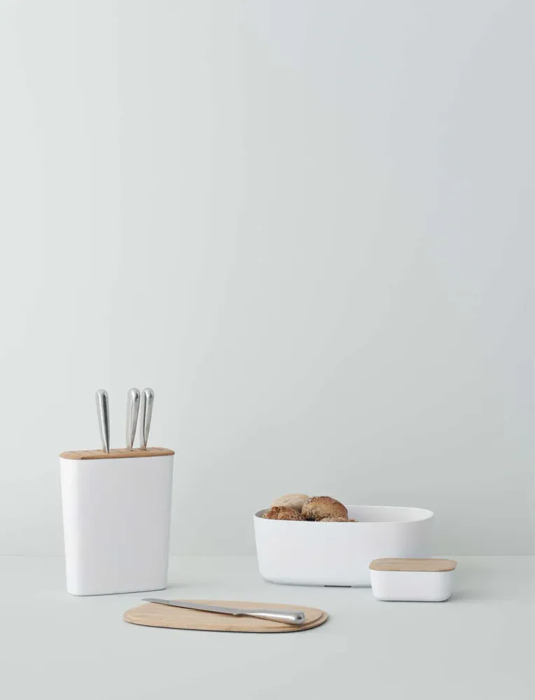 RIGTIG BRØDBOX IVORY M/BAMBUSLÅG
