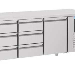 700 kølebord med 1 dør og 6 skuffer, Energy Line