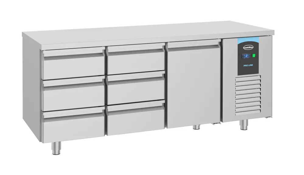 700 kølebord med 1 dør og 6 skuffer, Energy Line