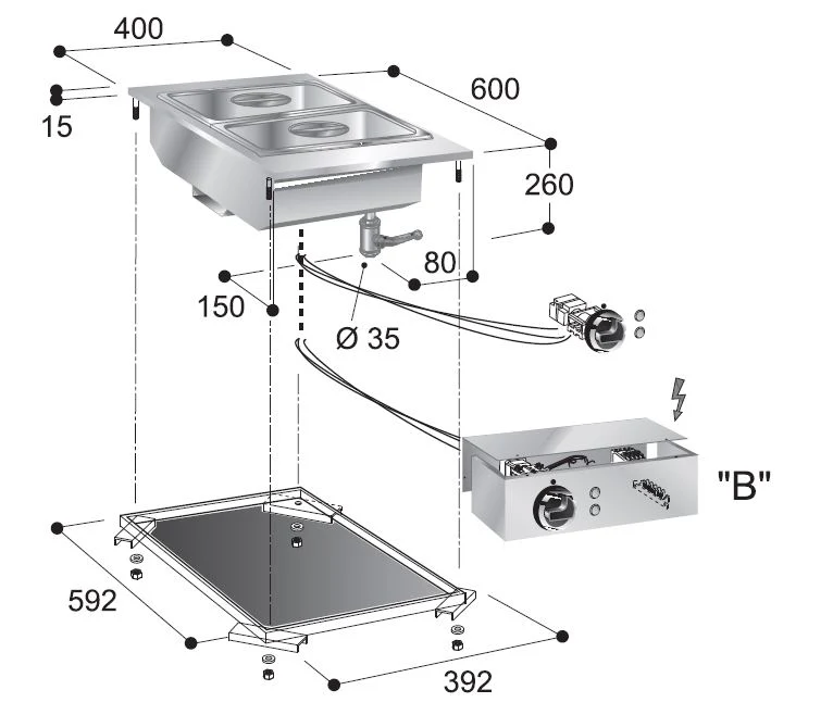 Bain-marie unit