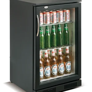 Bar-køler – 1 glasdør, sort