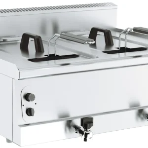 Base 600 gas fryer 2x8l **attention, 800mm width**