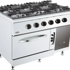 Base 700 gas stove 6 brændere. gas oven