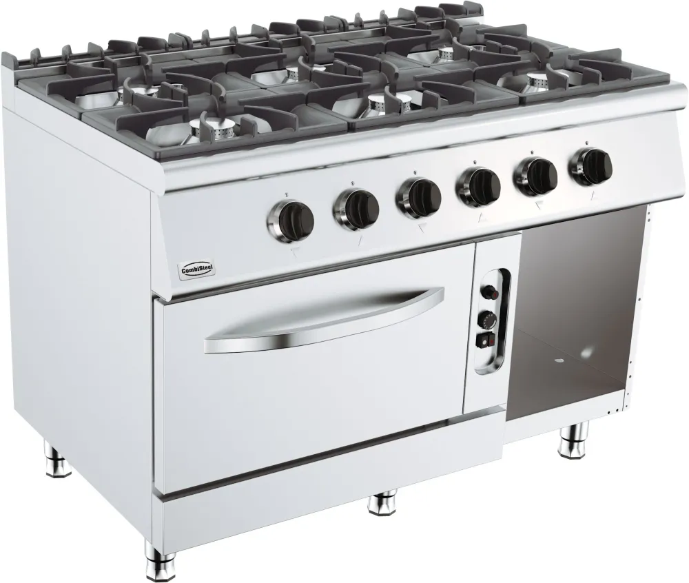 Base 700 gas stove 6 brændere. gas oven