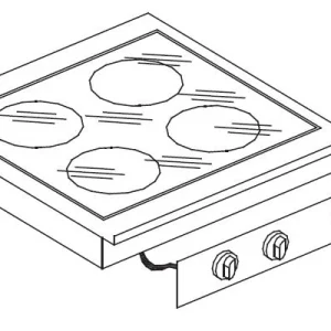 Ceramic range 4 zones