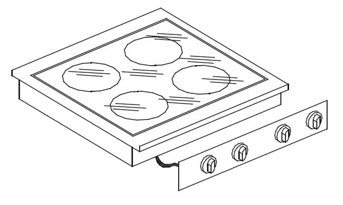 Ceramic range 4 zones