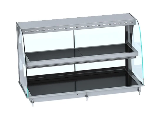 Drop- buet opvarmet keramisk display – sort 4/1