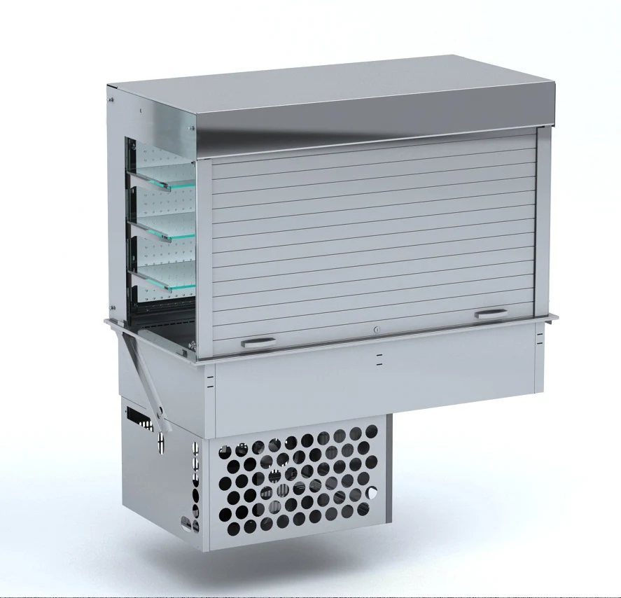 Drop- cubic refrigerated display - blinds 4/1
