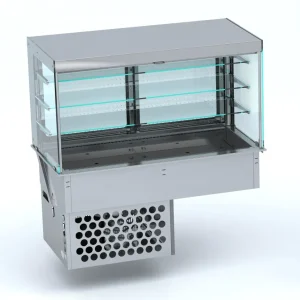 Drop- cubic refrigerated display - roll-up 4/1