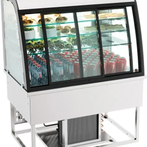 Drop- kølet display 140l med skydedøre
