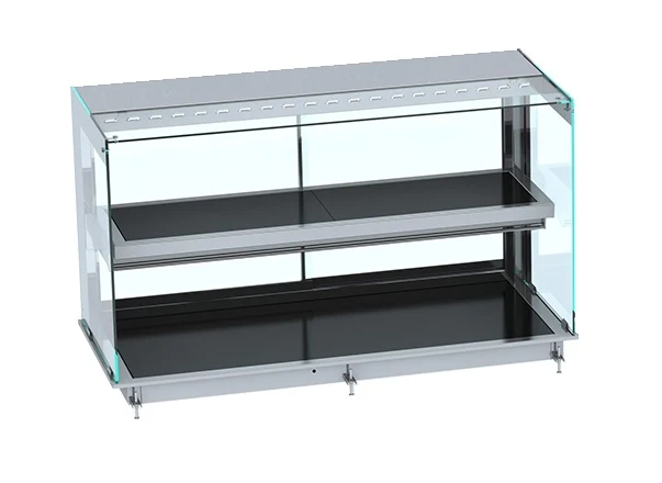 Drop- kubisk opvarmet keramisk display – sort 4/1