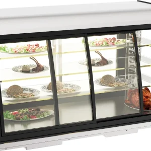 Drop- varmedisk 155l med skydedøre