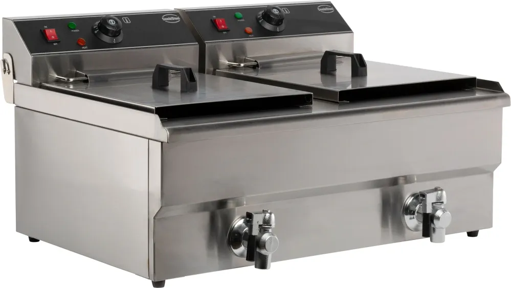 Electric counter fryer 2x10 l