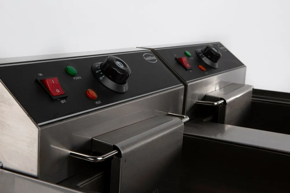 Electric counter fryer 2x10 l