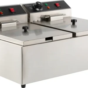Electric counter fryer 2x6 l