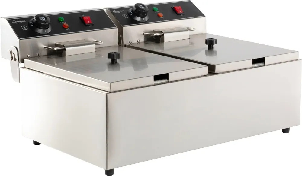 Electric counter fryer 2x6 l