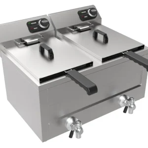 Electric counter fryer 2x8l 2x3kw