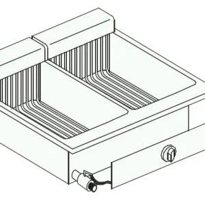 Elektrisk. fryer 2x10 l