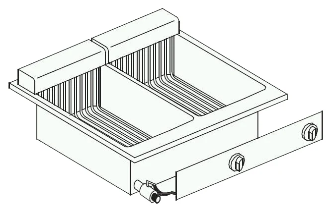 Elektrisk. fryer 2x10 l
