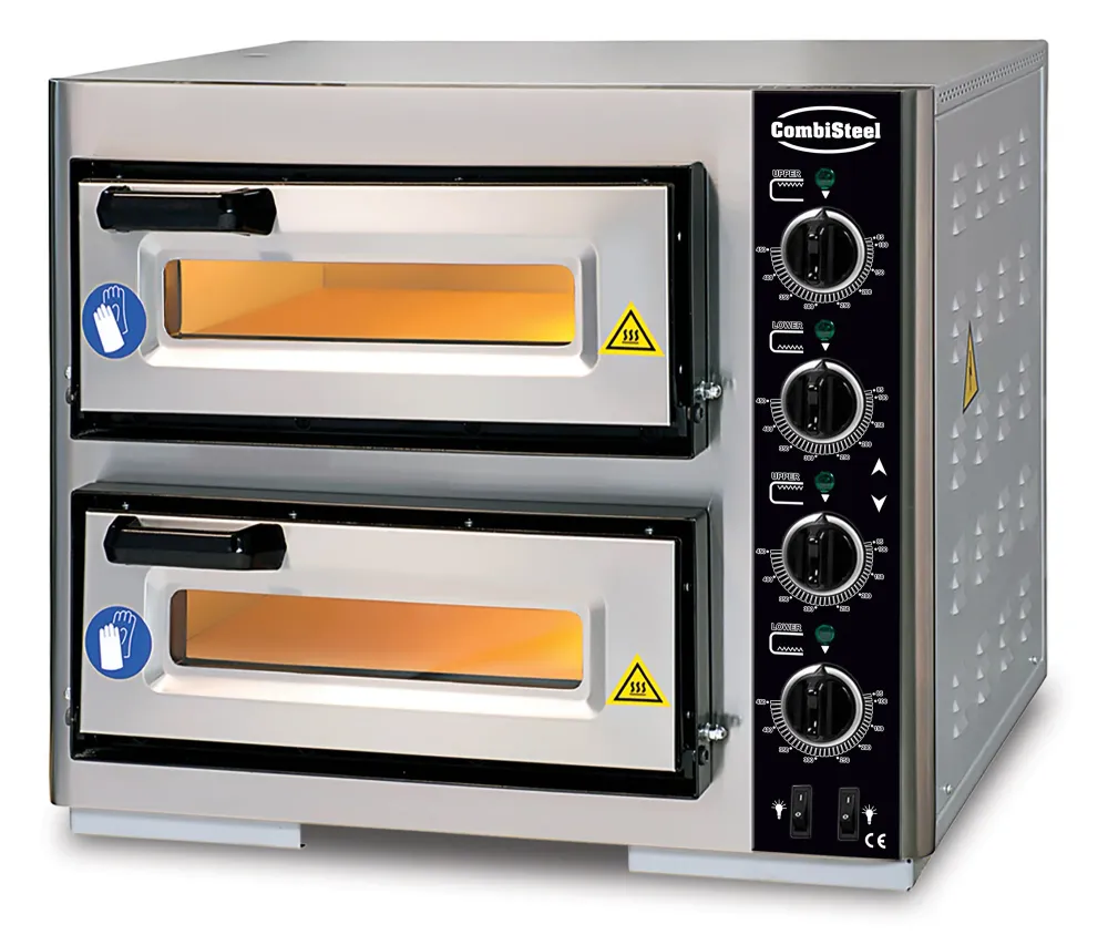 Elektrisk pizzaovn dobbelt 2 x 1