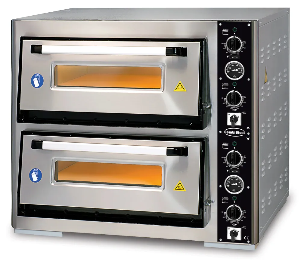Elektrisk pizzaovn dobbelt 2 x 6