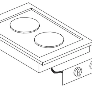 Elektrisk. range 2 plader.