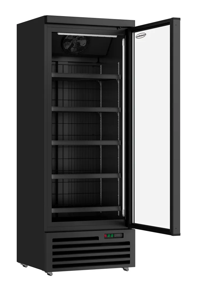 Fryser med 1 glasdør, sort JDE-600F BL