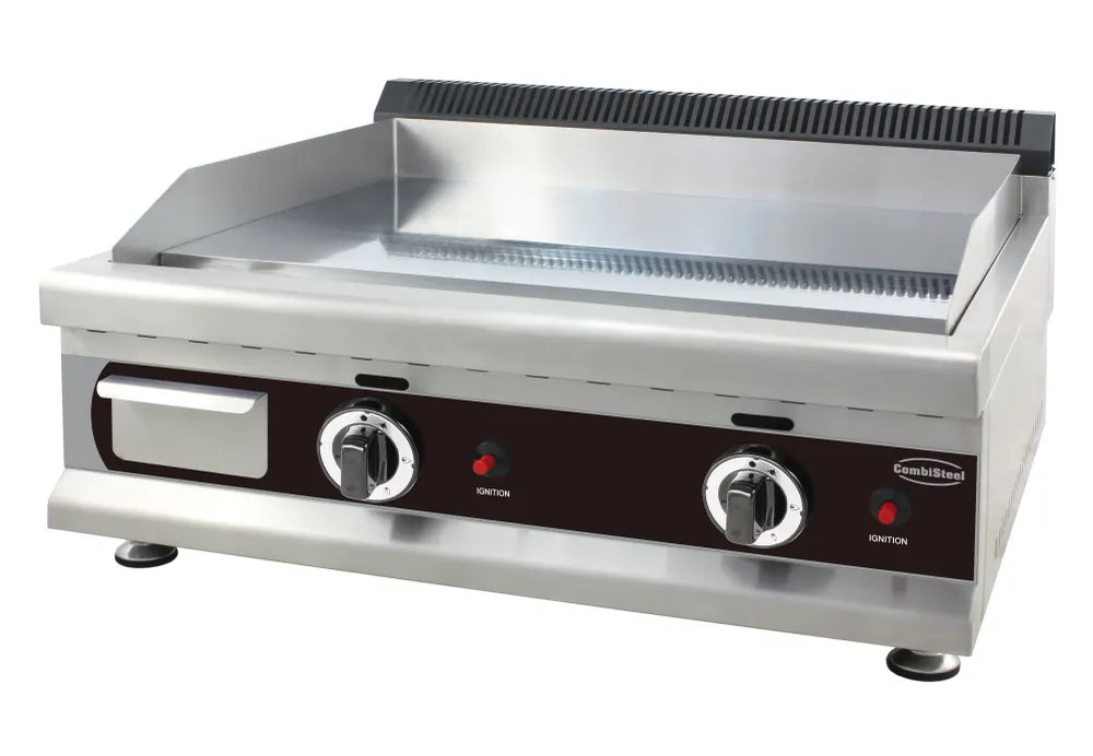 Gas stegeplade krom 800