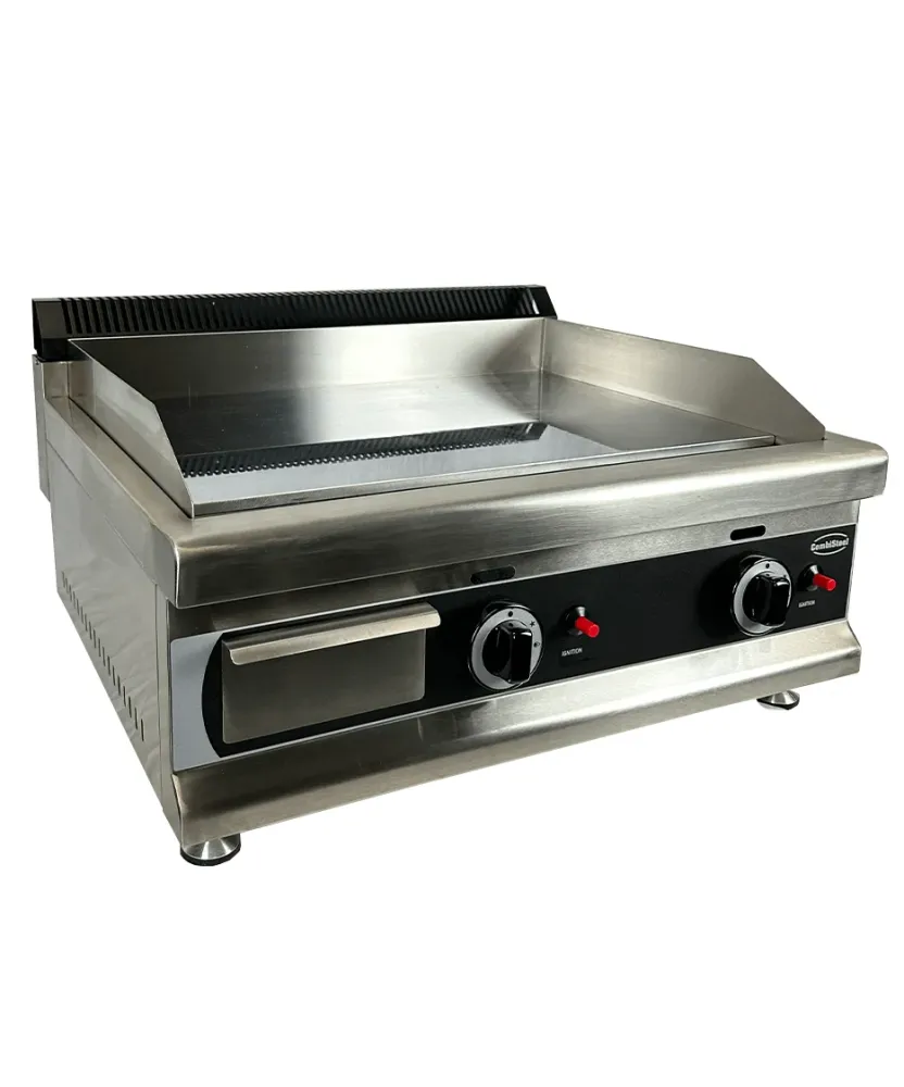 Gas stegeplade krom 800