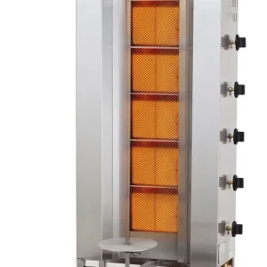 Gyros grill gas motor on top 5 heating zones