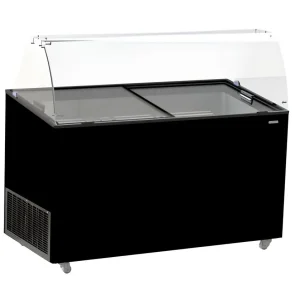 Ice cream display tenerife black 10x5 ltr