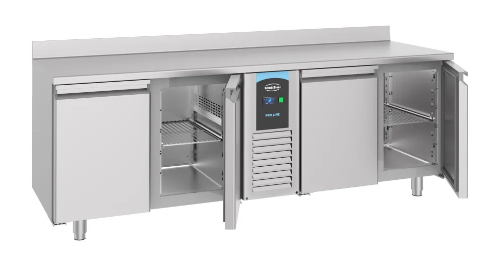 Kølebord 700 med bagkant – 4 døre, monoblock, Energy Line
