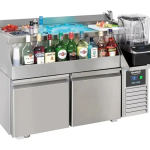 Kølebord 2 døre med cocktailbar station