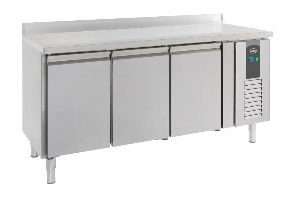 Kølebord med bagkant – 3 døre