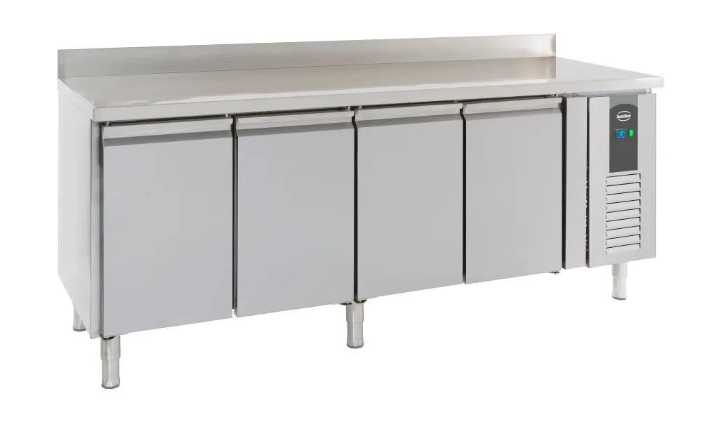 Kølebord med bagkant – 4 døre