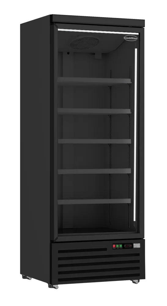 Køleskab 1 glasdør sort JDE-600R BL