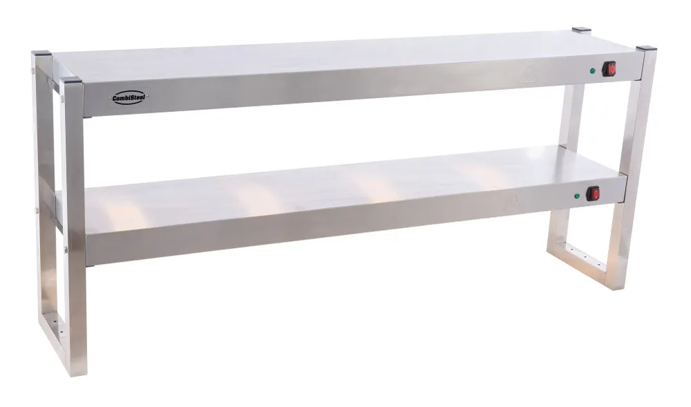 Overshelf halogen heated 2 levels 1500 flat packed