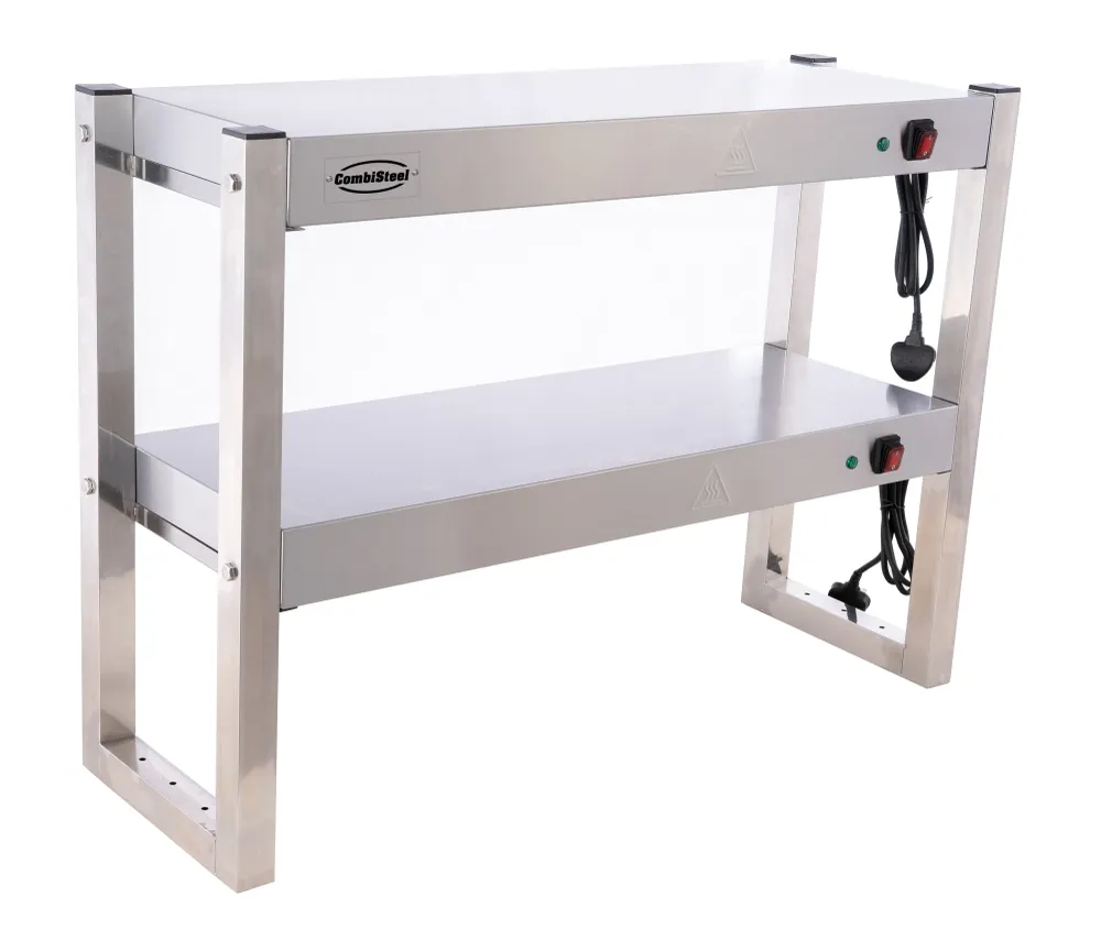 Overshelf halogenopvarmet 2 niveauer 900 flat packed