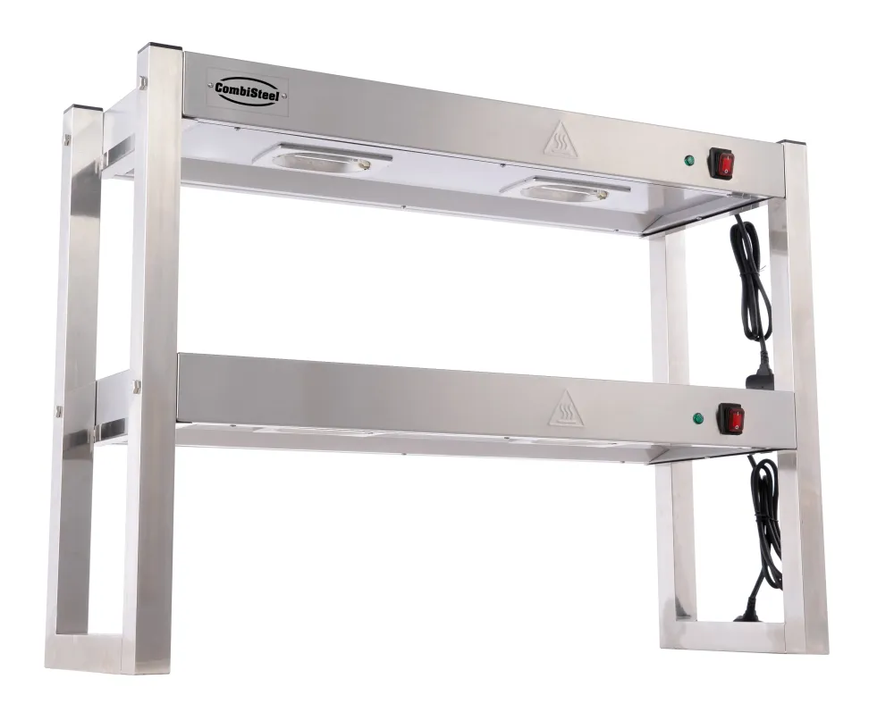 Overshelf halogenopvarmet 2 niveauer 900 flat packed